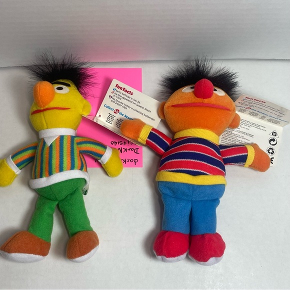 MINT BNWT SESAME STREET BEANS BERT AND ERNIE - Picture 7 of 14